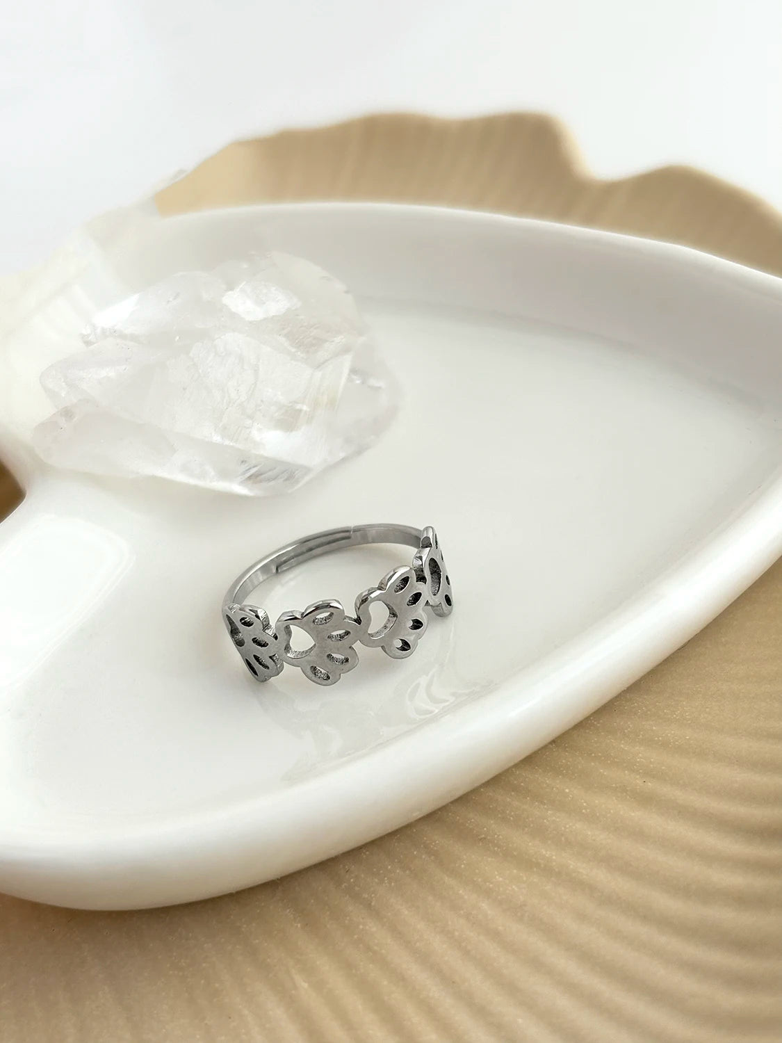 Bague Paws argent