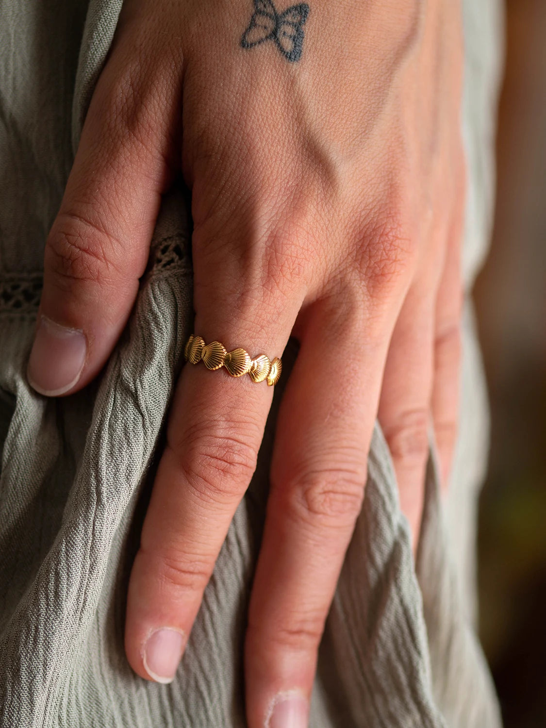 Bague SeaSpray doré