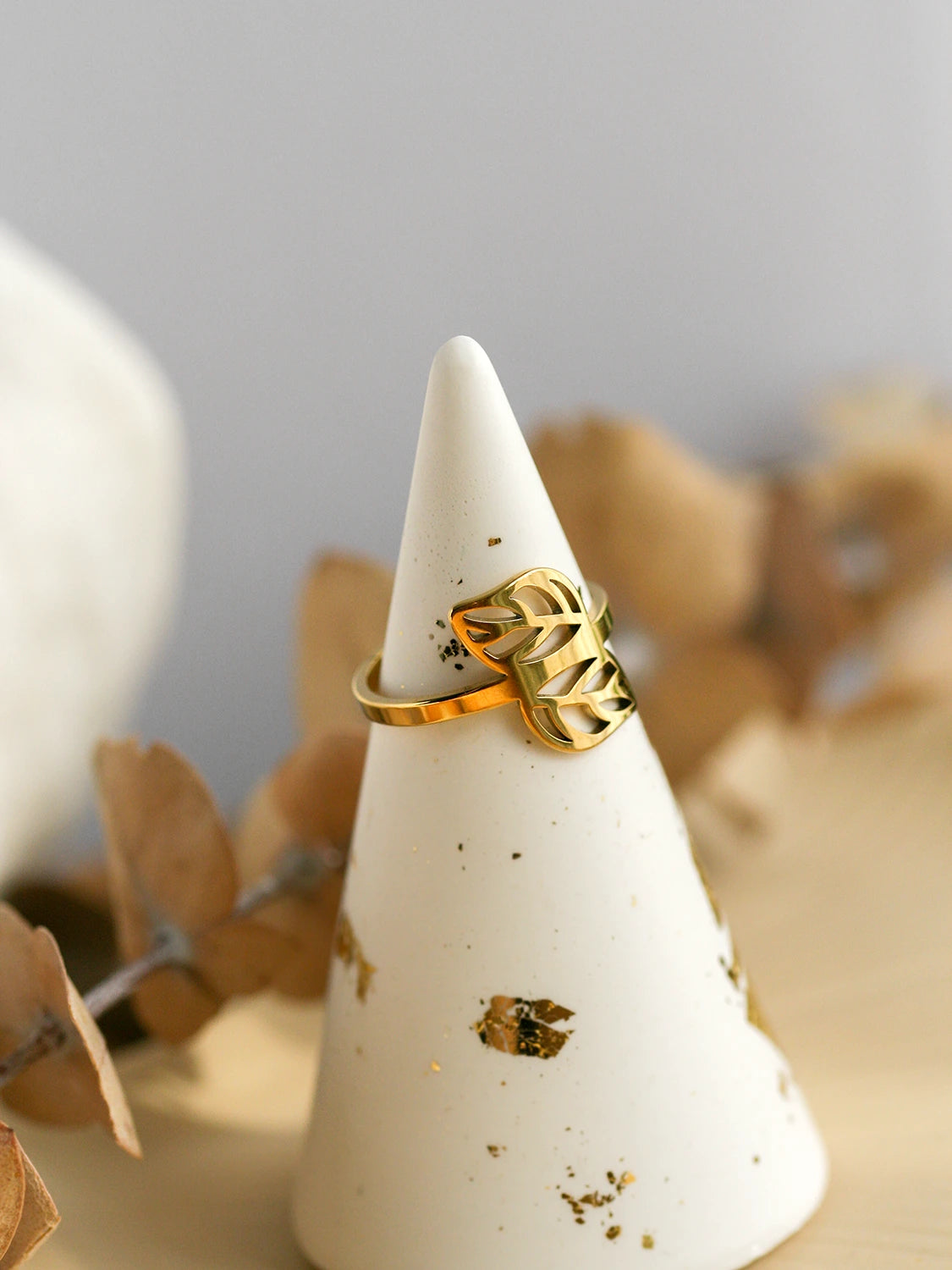 Bague Floralis doré