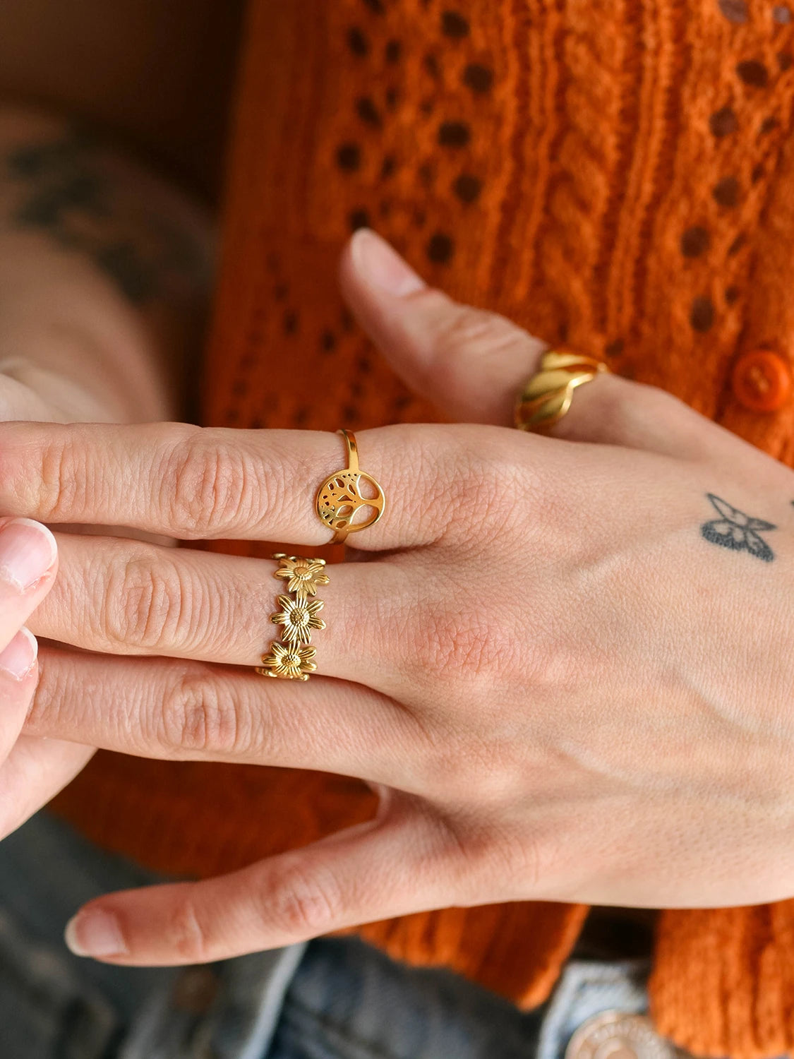 Bague Arbol doré