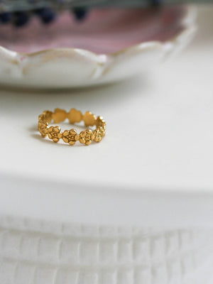 Bague Iris doré