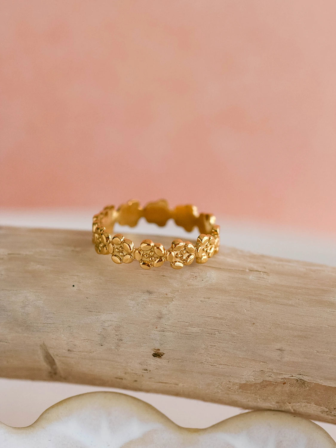 Bague Iris doré