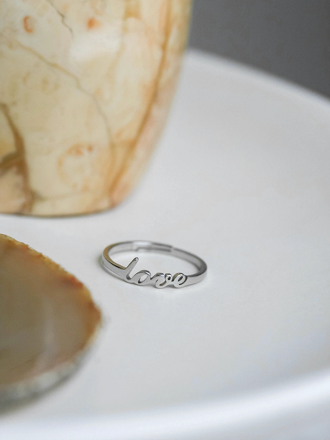 Bague Love argent