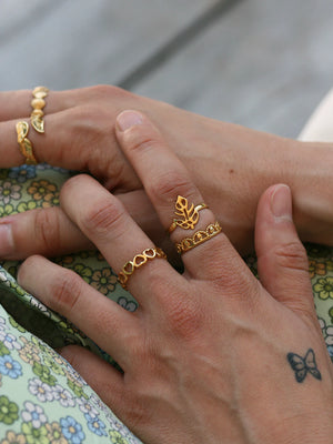 Bague Queen doré