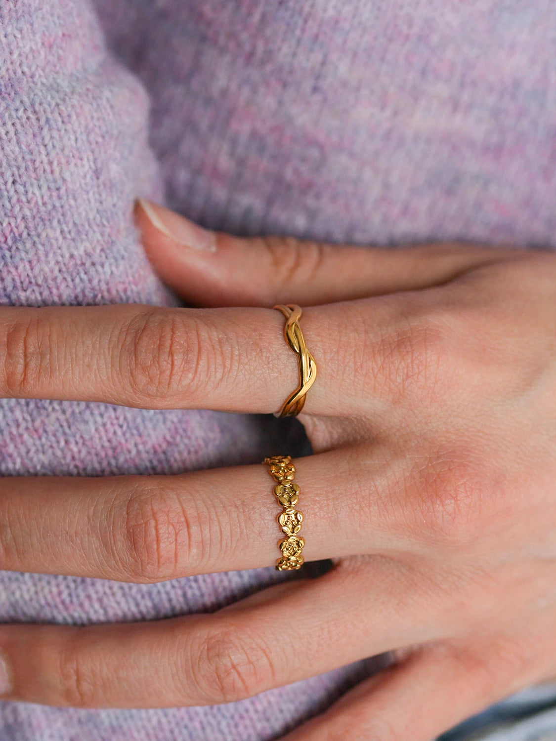 Bague Zéphyr doré