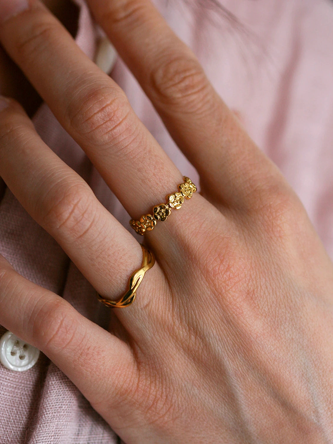Bague Zéphyr doré