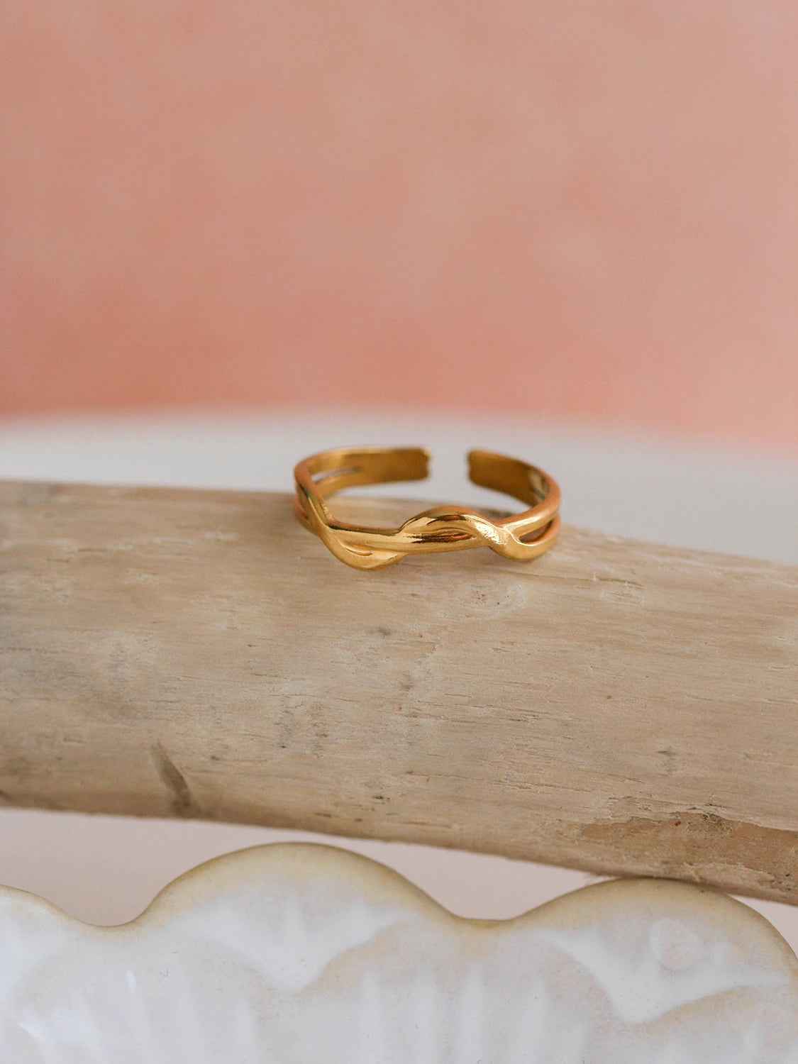 Bague Zéphyr doré