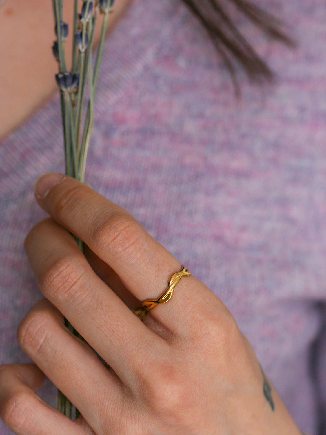 Bague Zéphyr doré