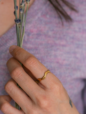 Bague Zéphyr doré