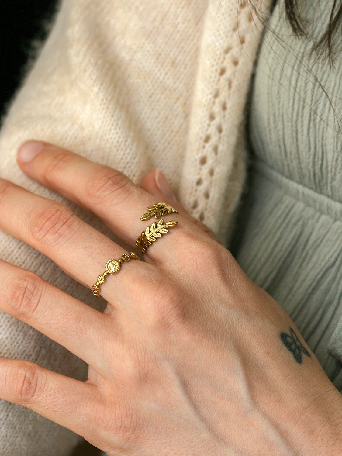 Bague Élysia doré