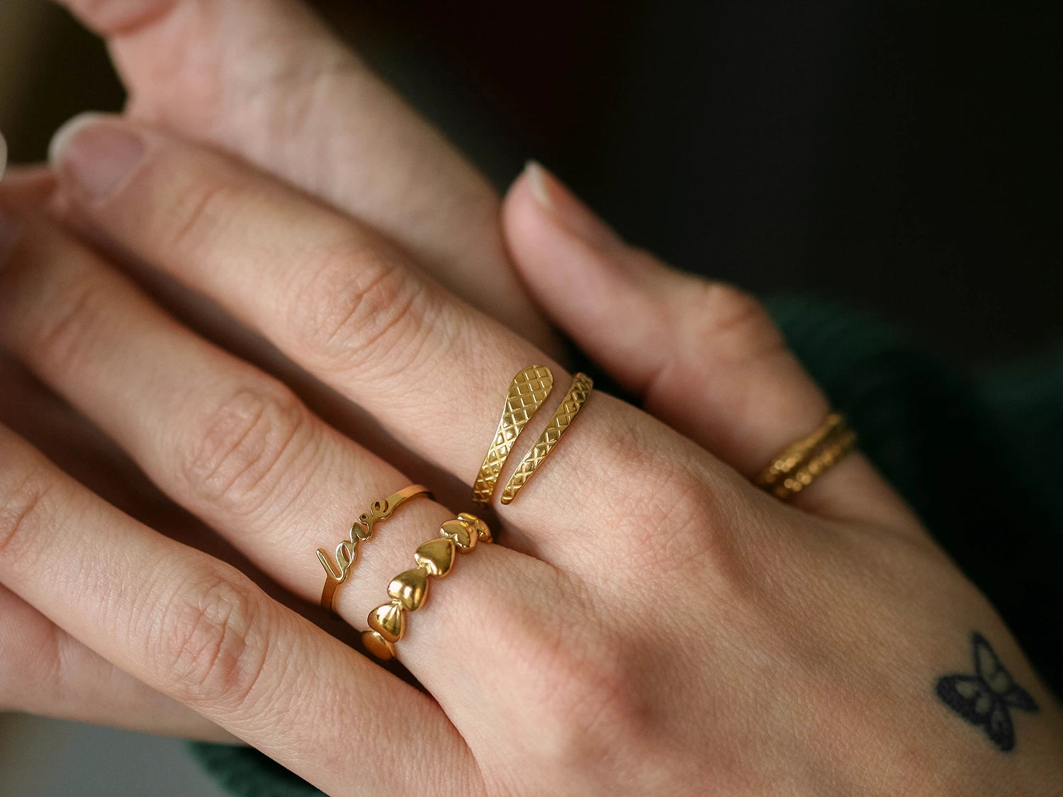 Bague Passion doré