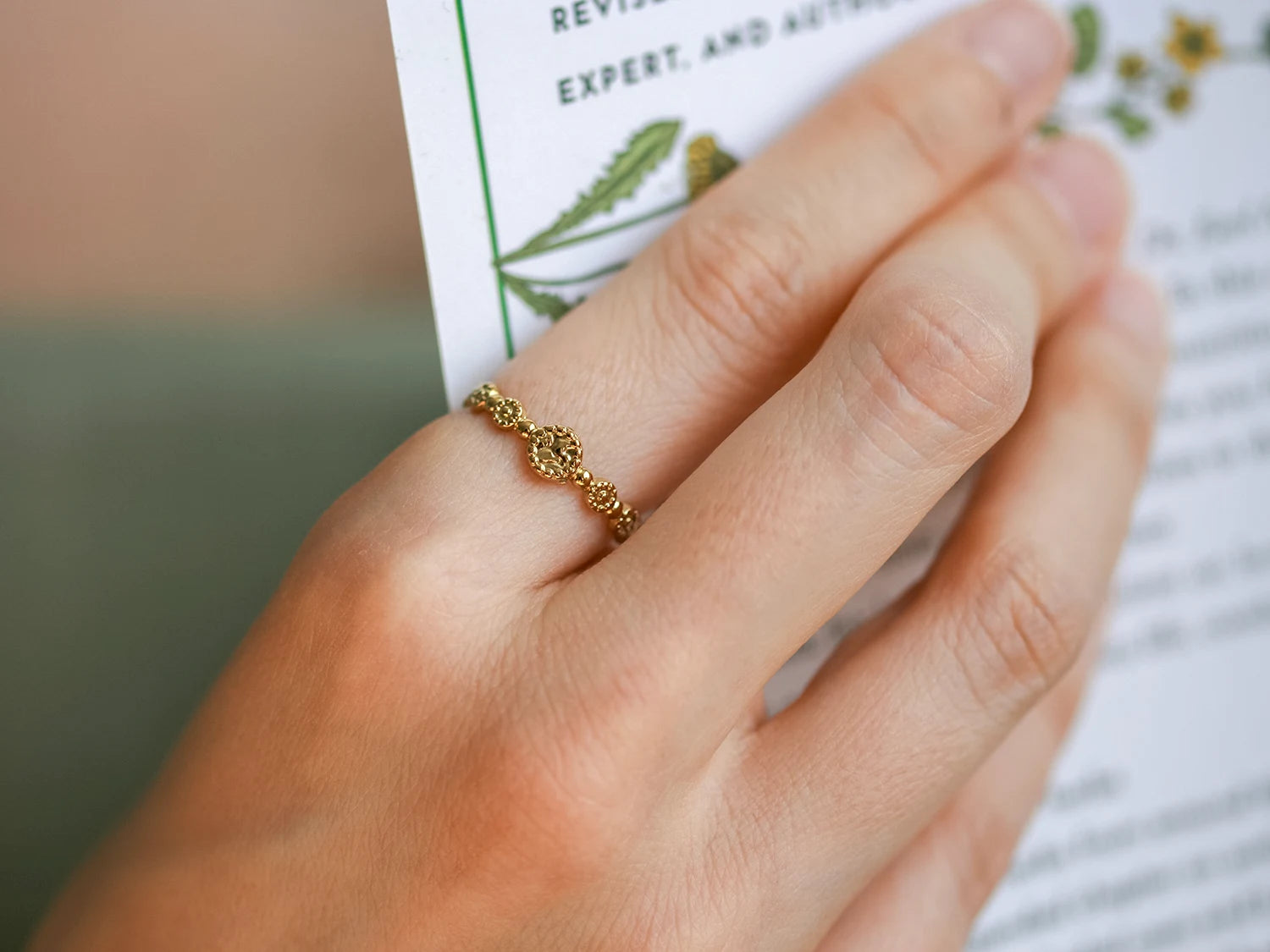 Bague Élysia doré