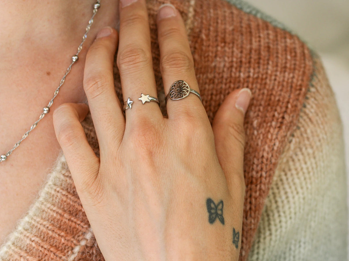 Bague Mandala argent