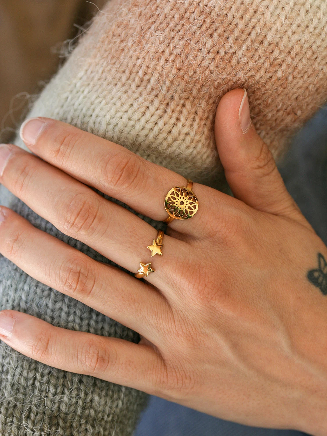 Bague Unisson doré