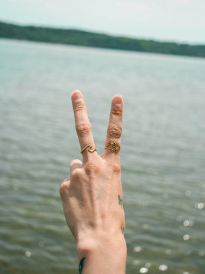 Bague Théra doré