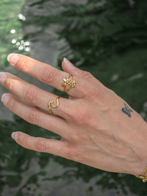 Bague Théra doré