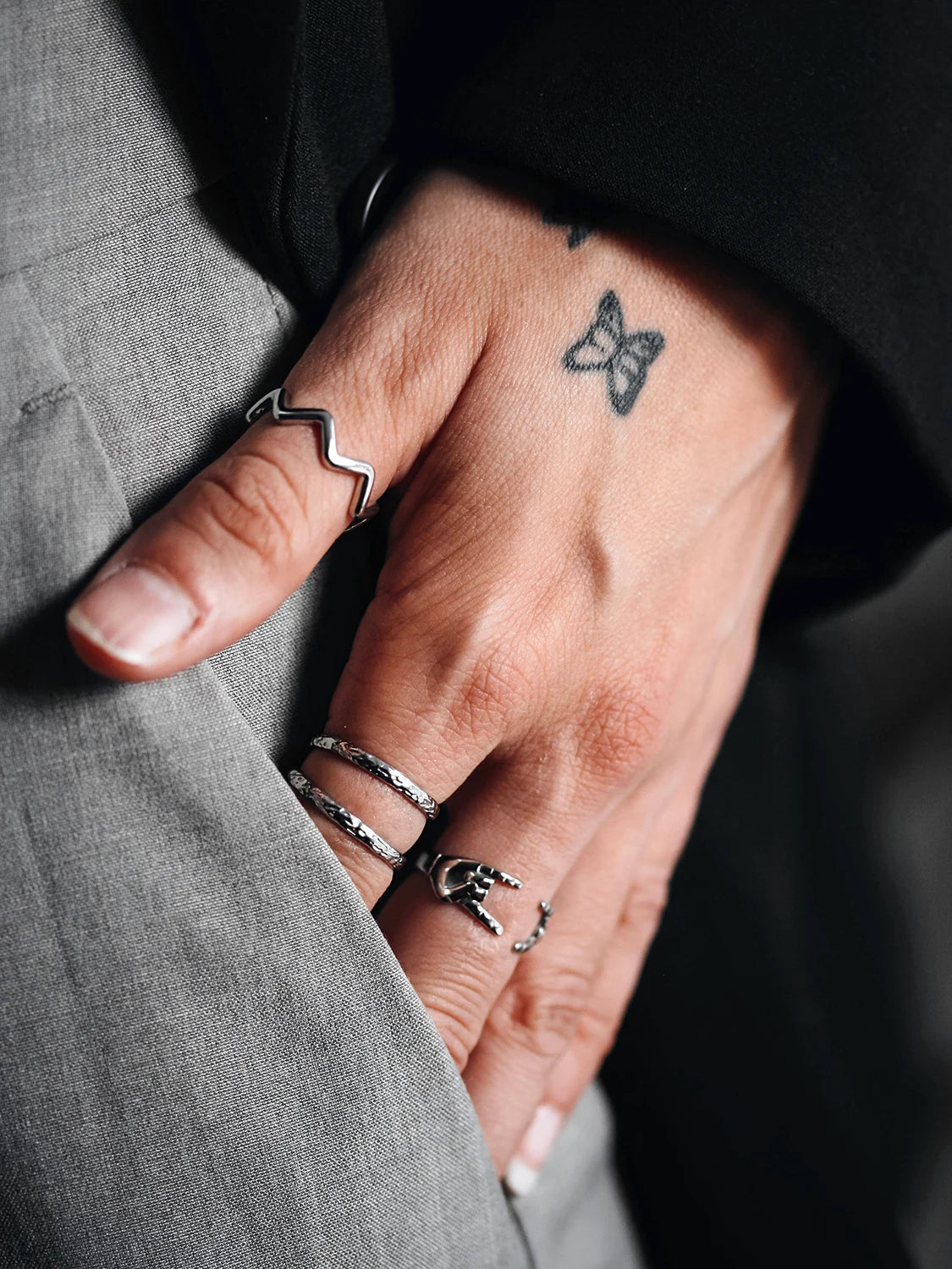 Bague SHE IS Magnetic argent