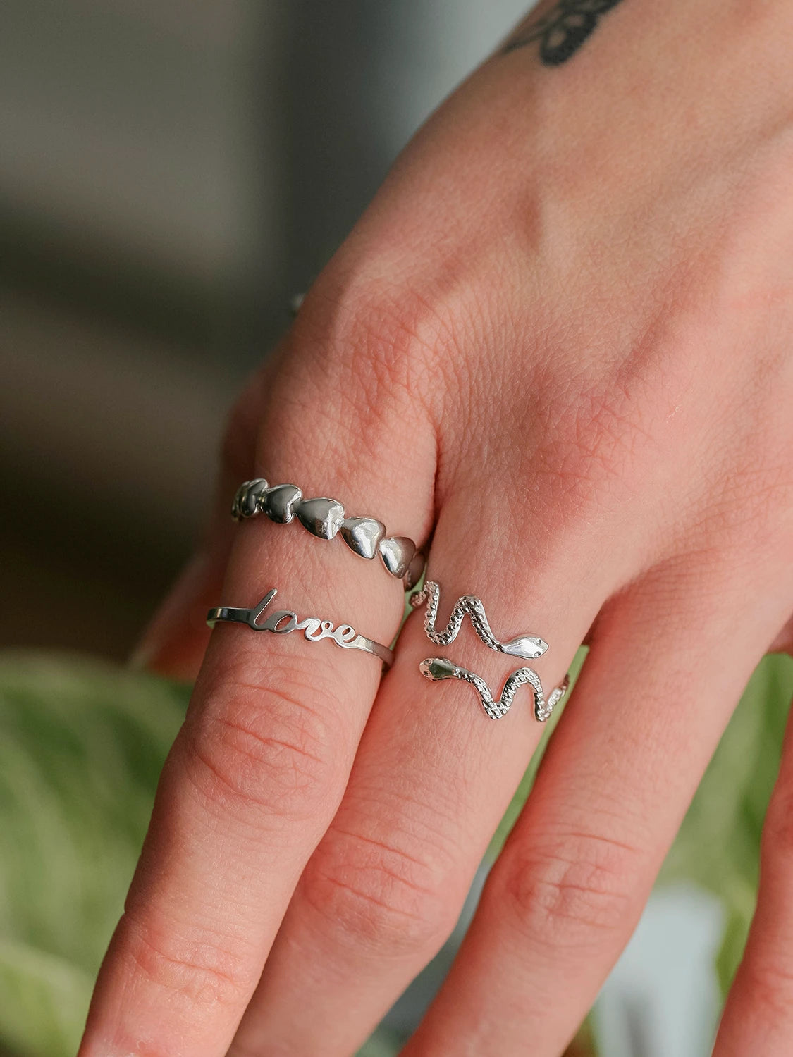 Bague Love argent