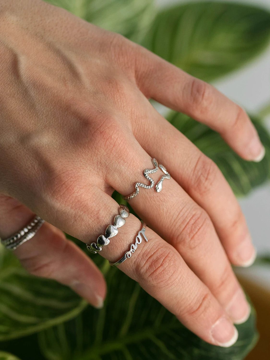 Bague Love argent