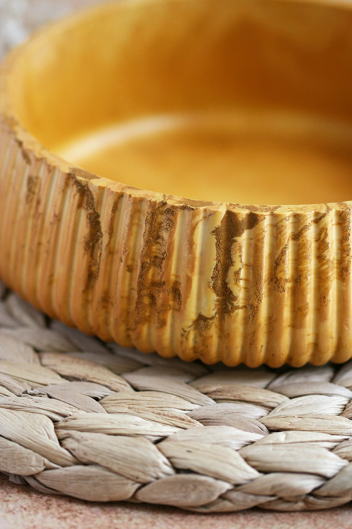 Grand bol rond décoratif Sunshine – Série Phénix