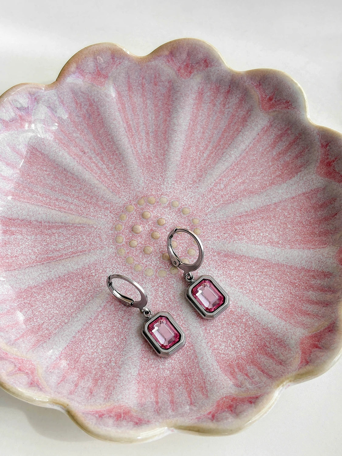 Boucles d'oreilles Saly rose