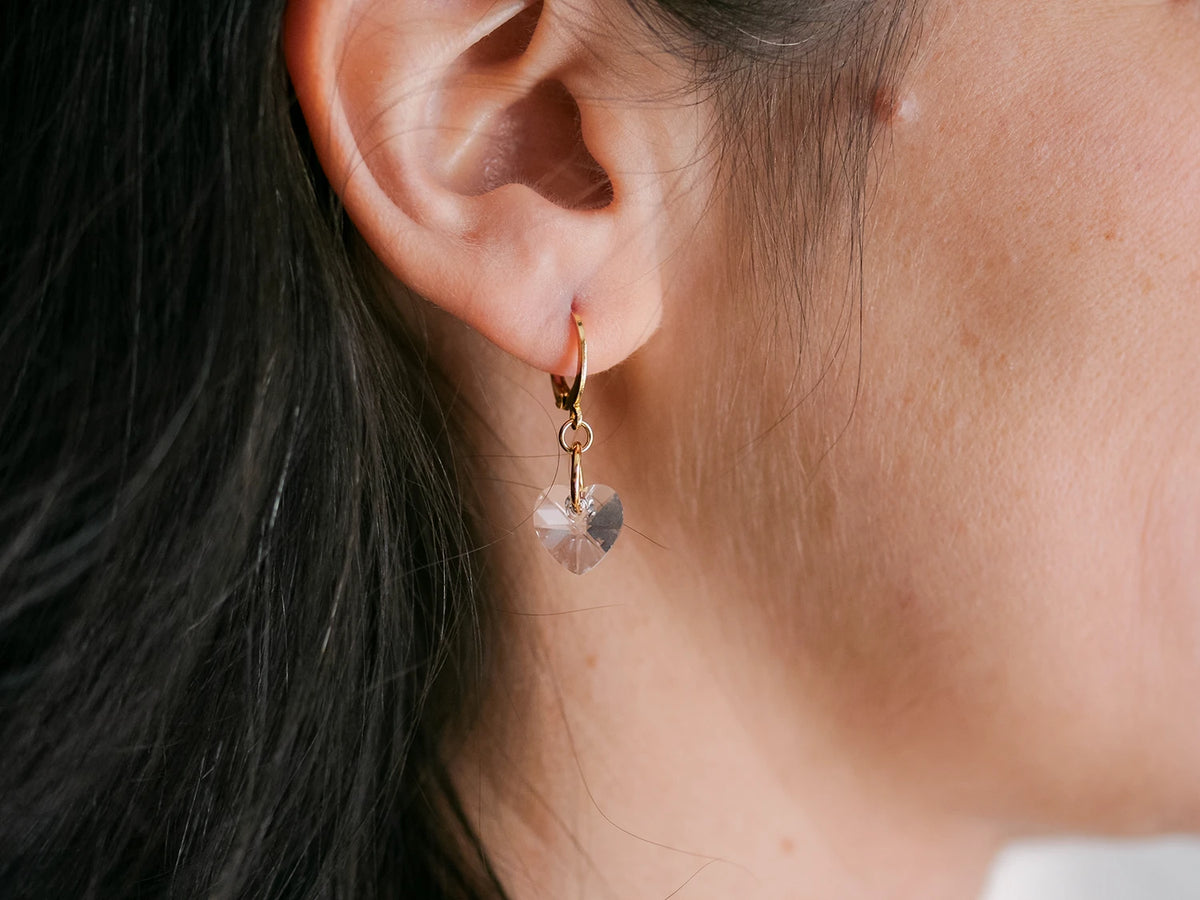 Boucles d'oreilles Amour d'or