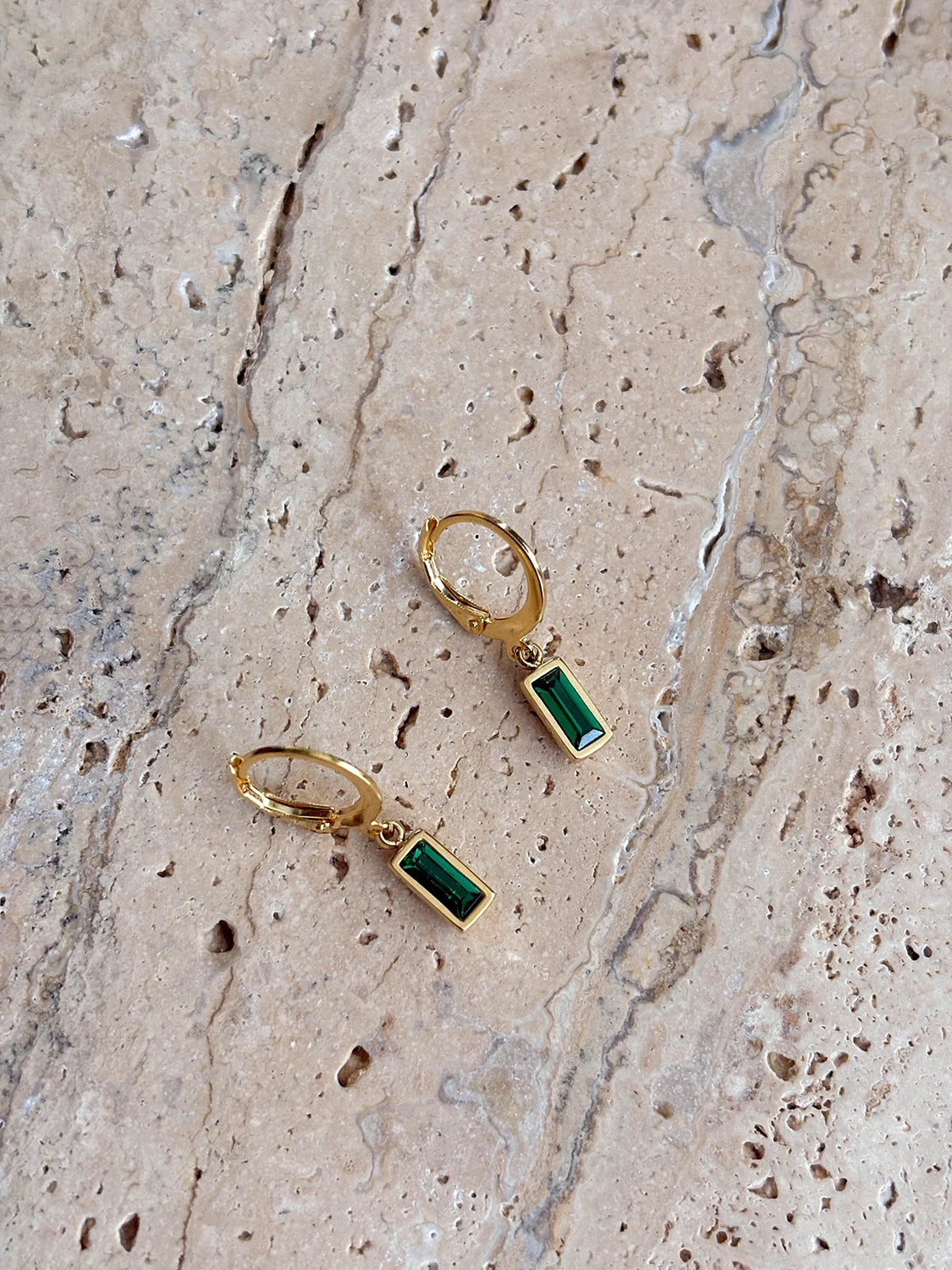 Boucles d'oreilles Emerald