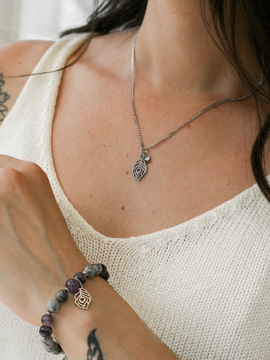 Collier Plume (Prévention du suicide 2020)