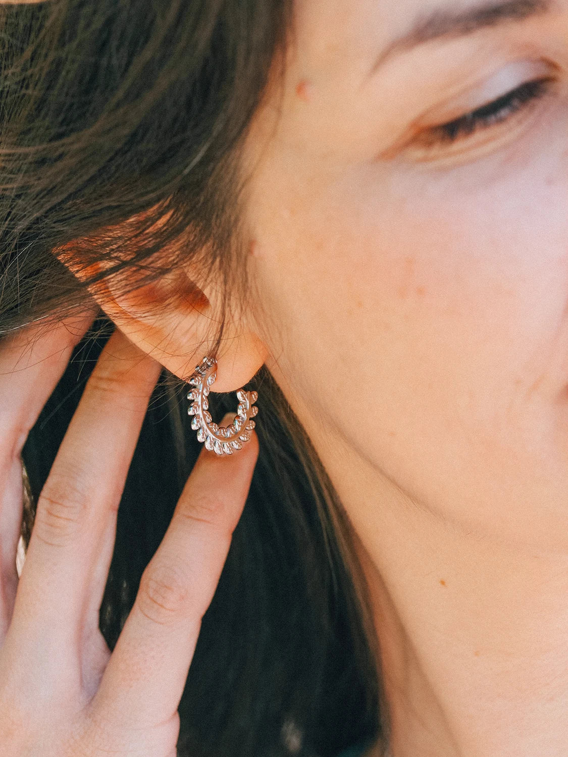 Clous d'oreilles Fylla argent