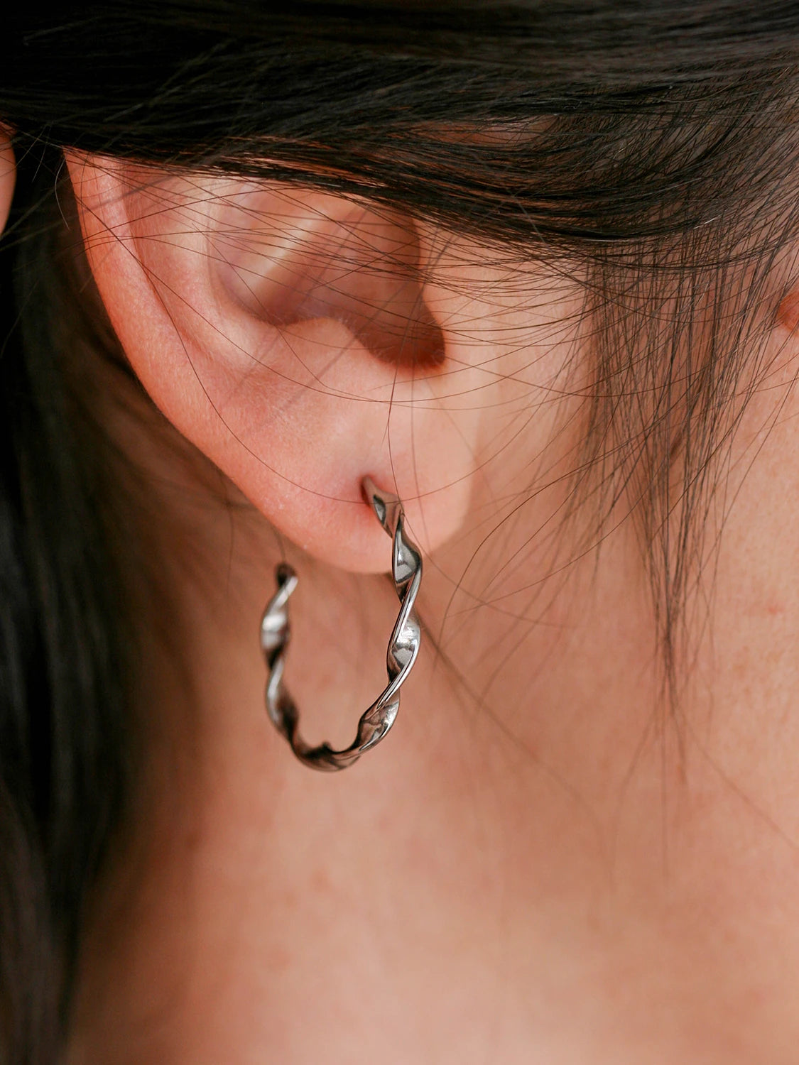 Clous d'oreilles Spira argent