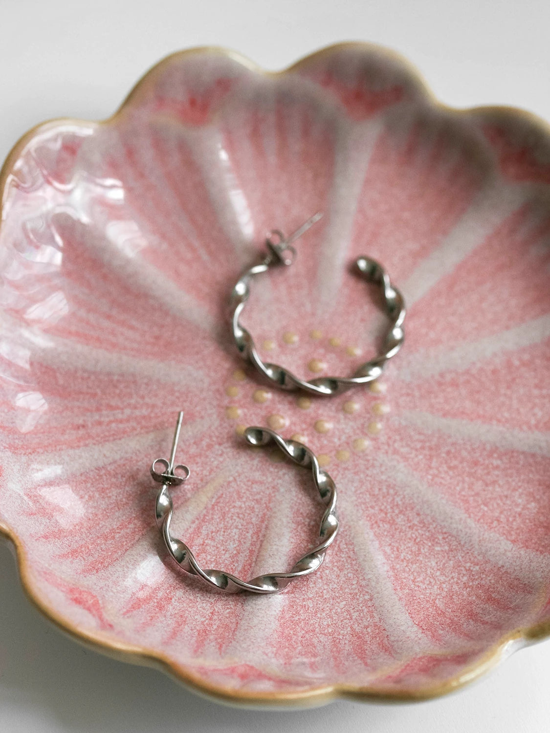 Clous d'oreilles Spira argent