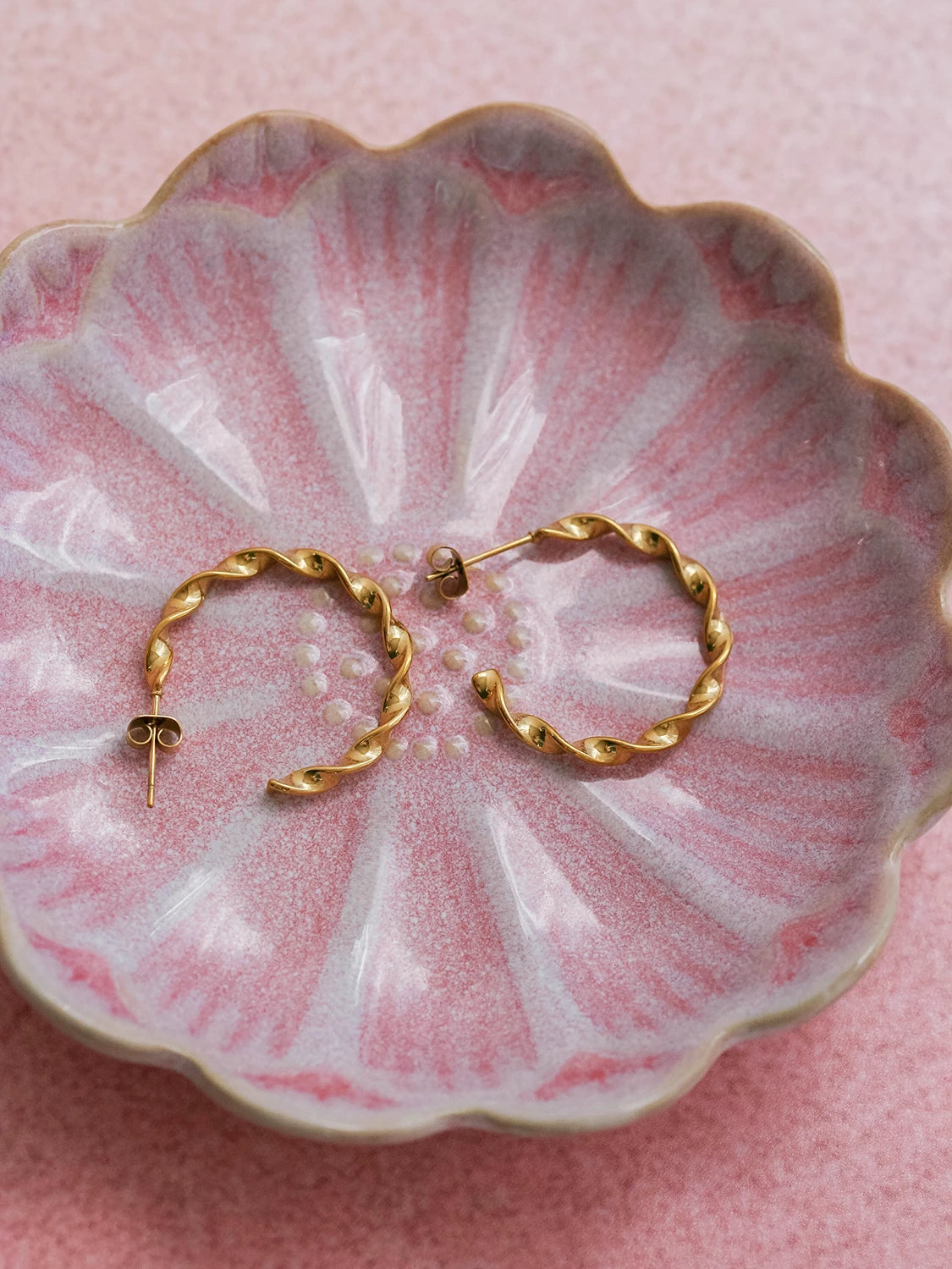 Clous d'oreilles Spira doré