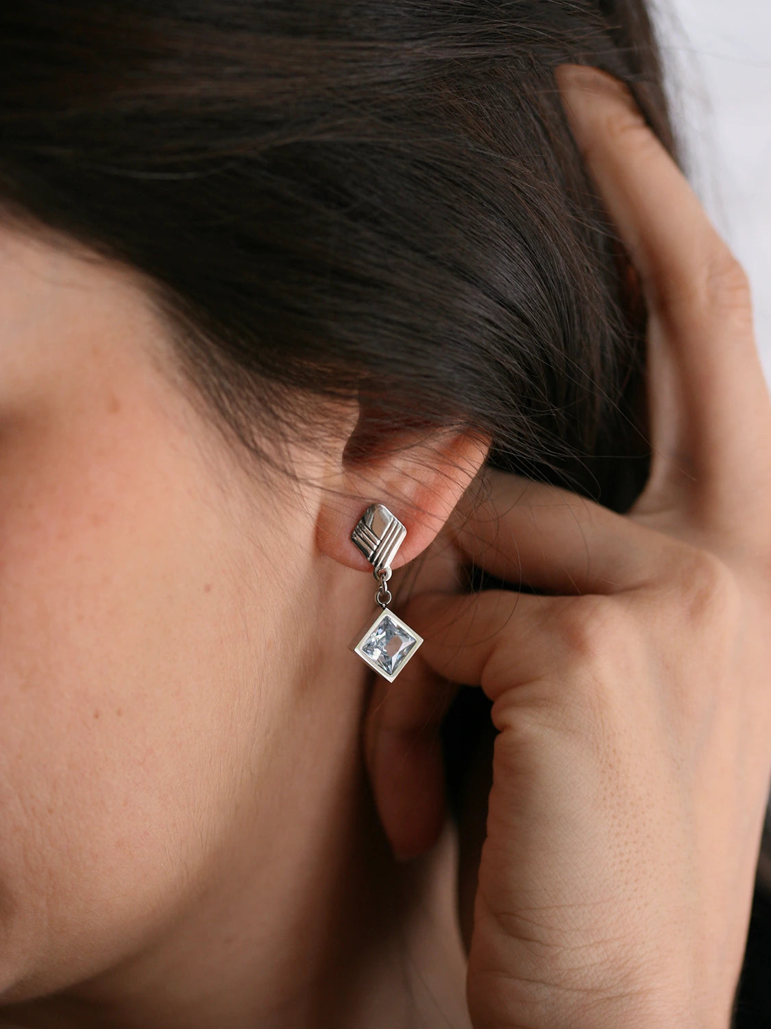 Clous d'oreilles Bright argent