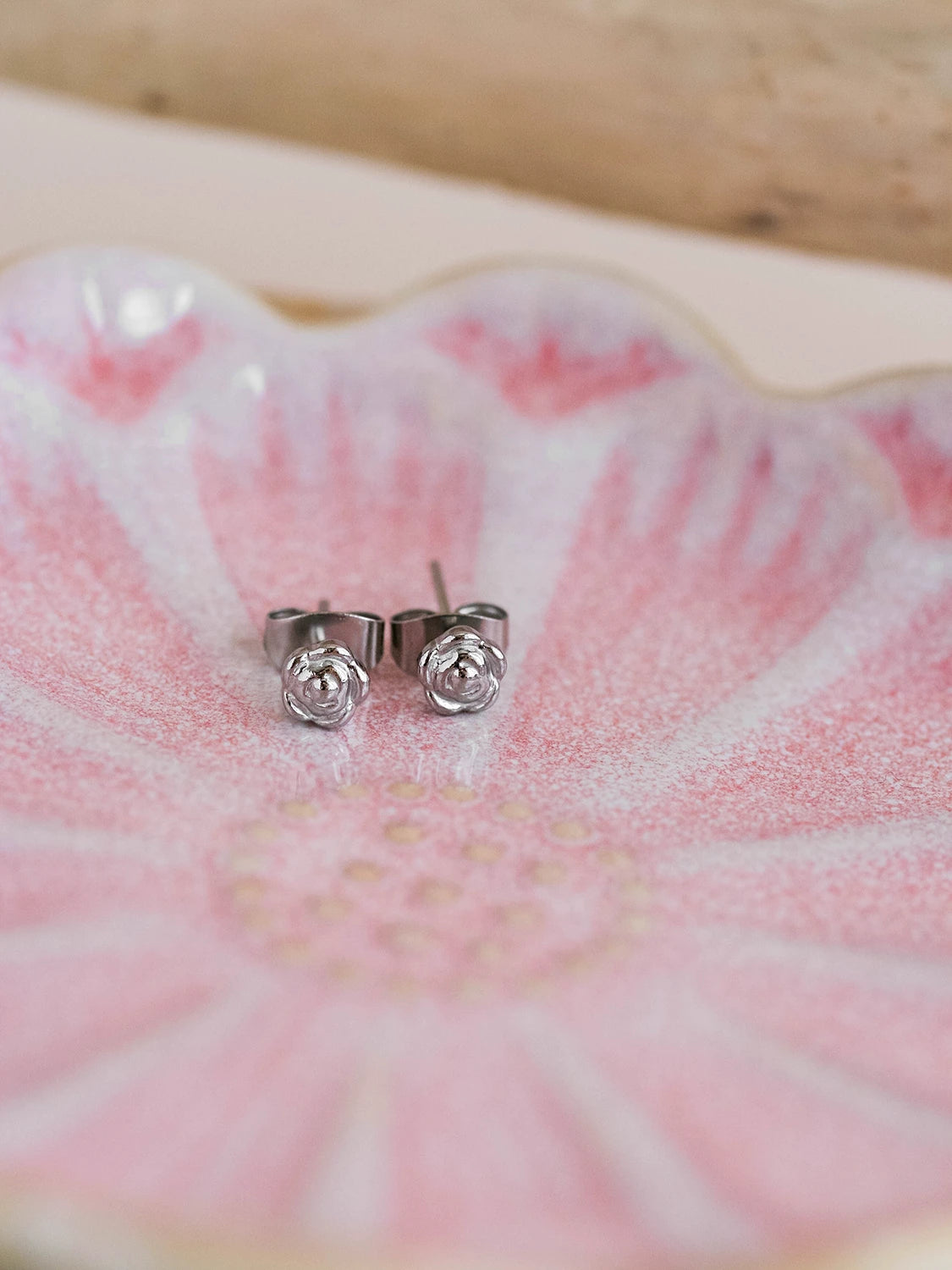 Clous d'oreilles Fiore argent