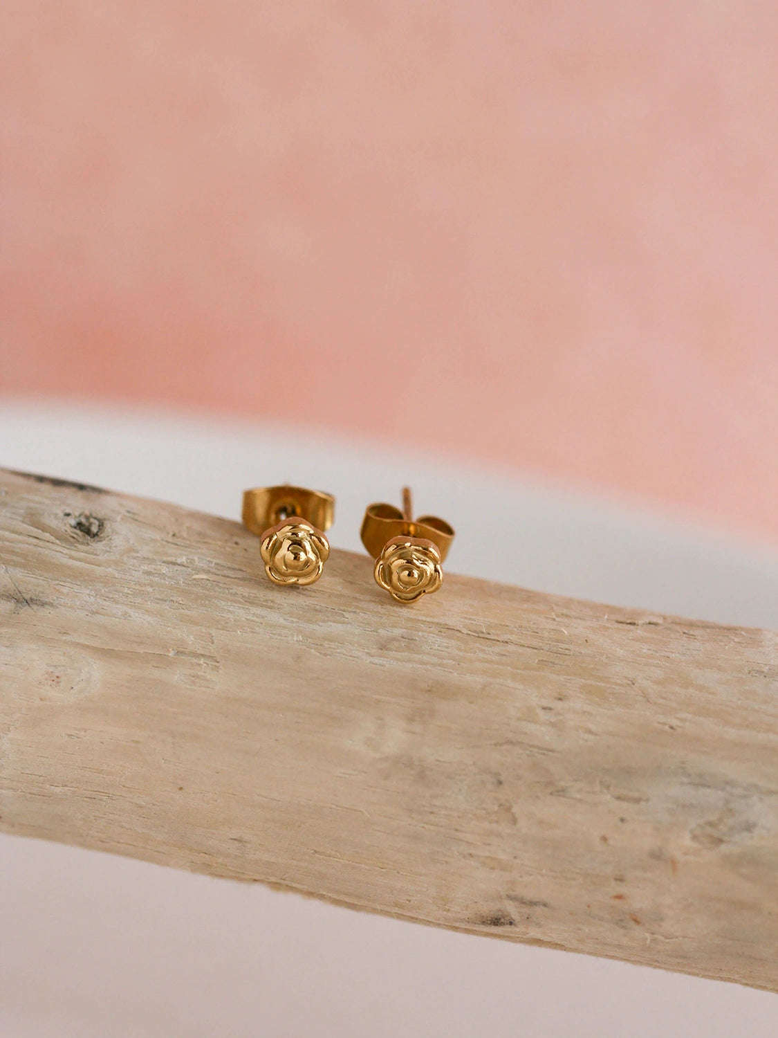 Clous d'oreilles Fiore doré