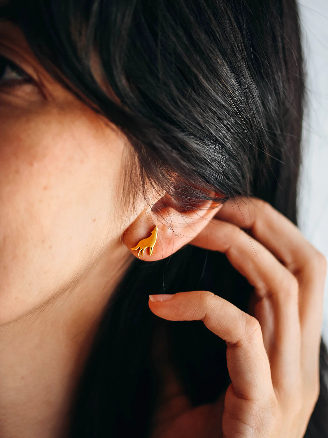 Clous d'oreilles SHE IS Intuitive doré