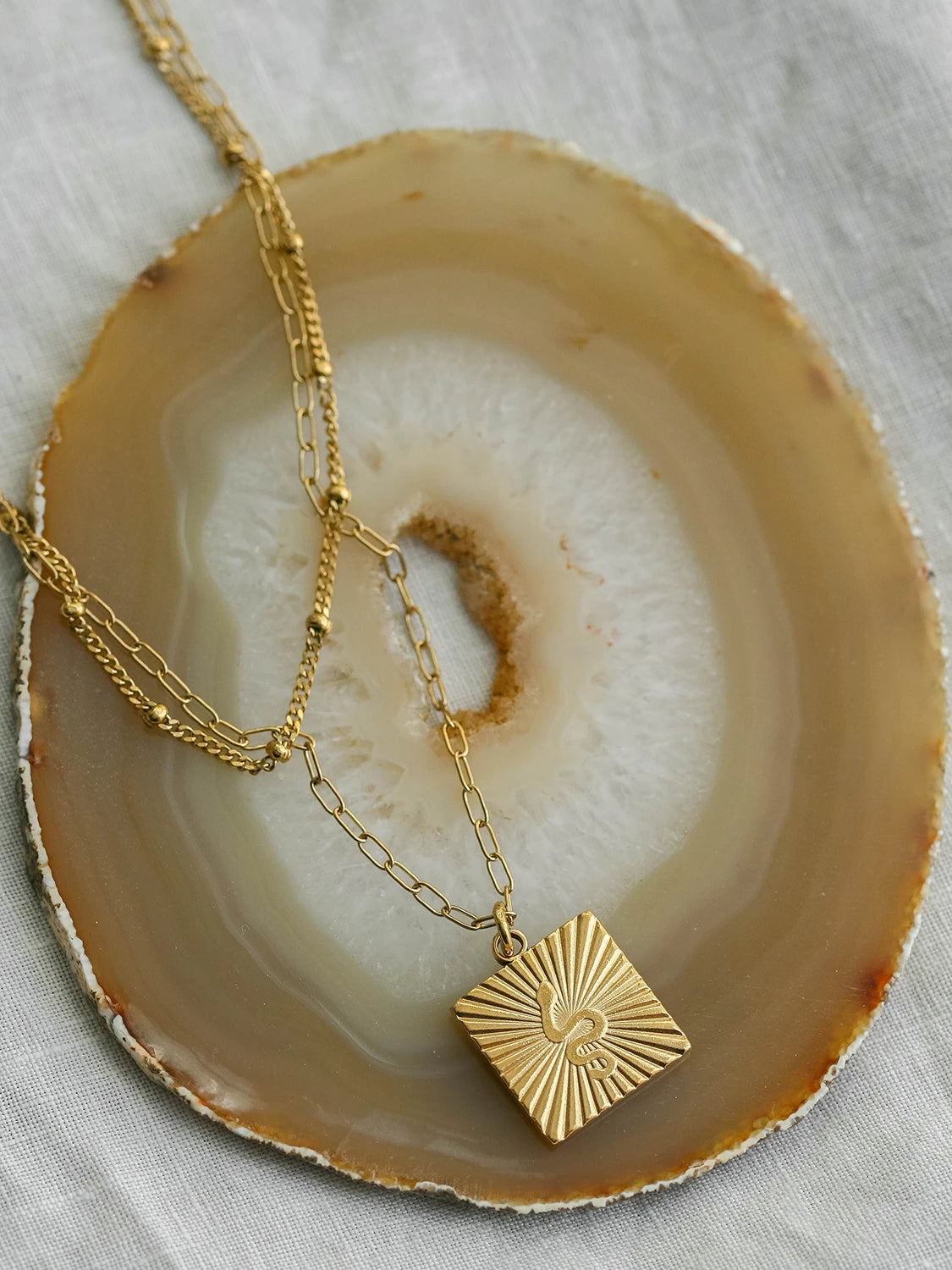 Collier Anaconda doré