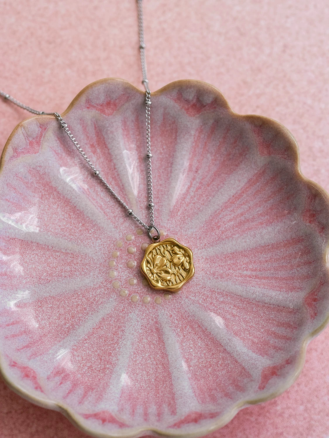 Collier Freesia doré