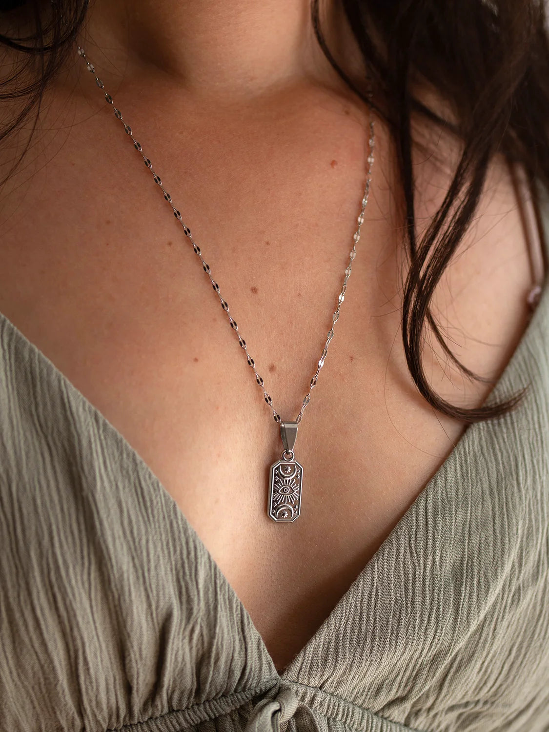 Collier Tarot argent