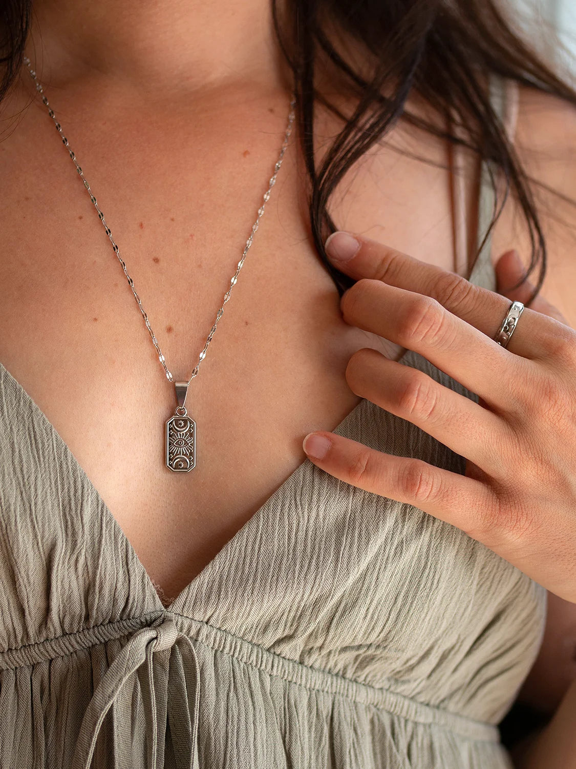 Collier Tarot argent