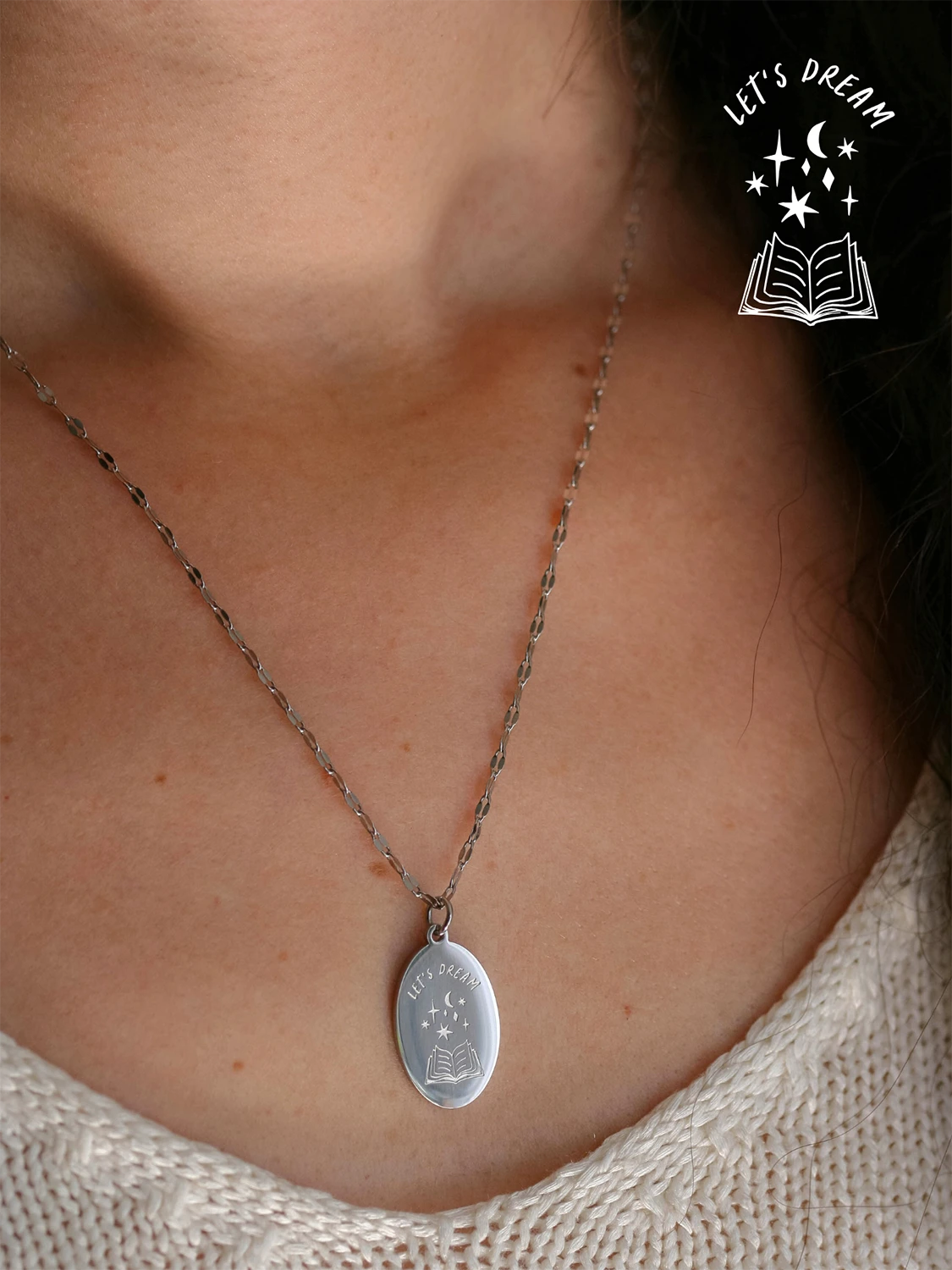 Collier Let's dream (Pour les fans de lecture 📚)