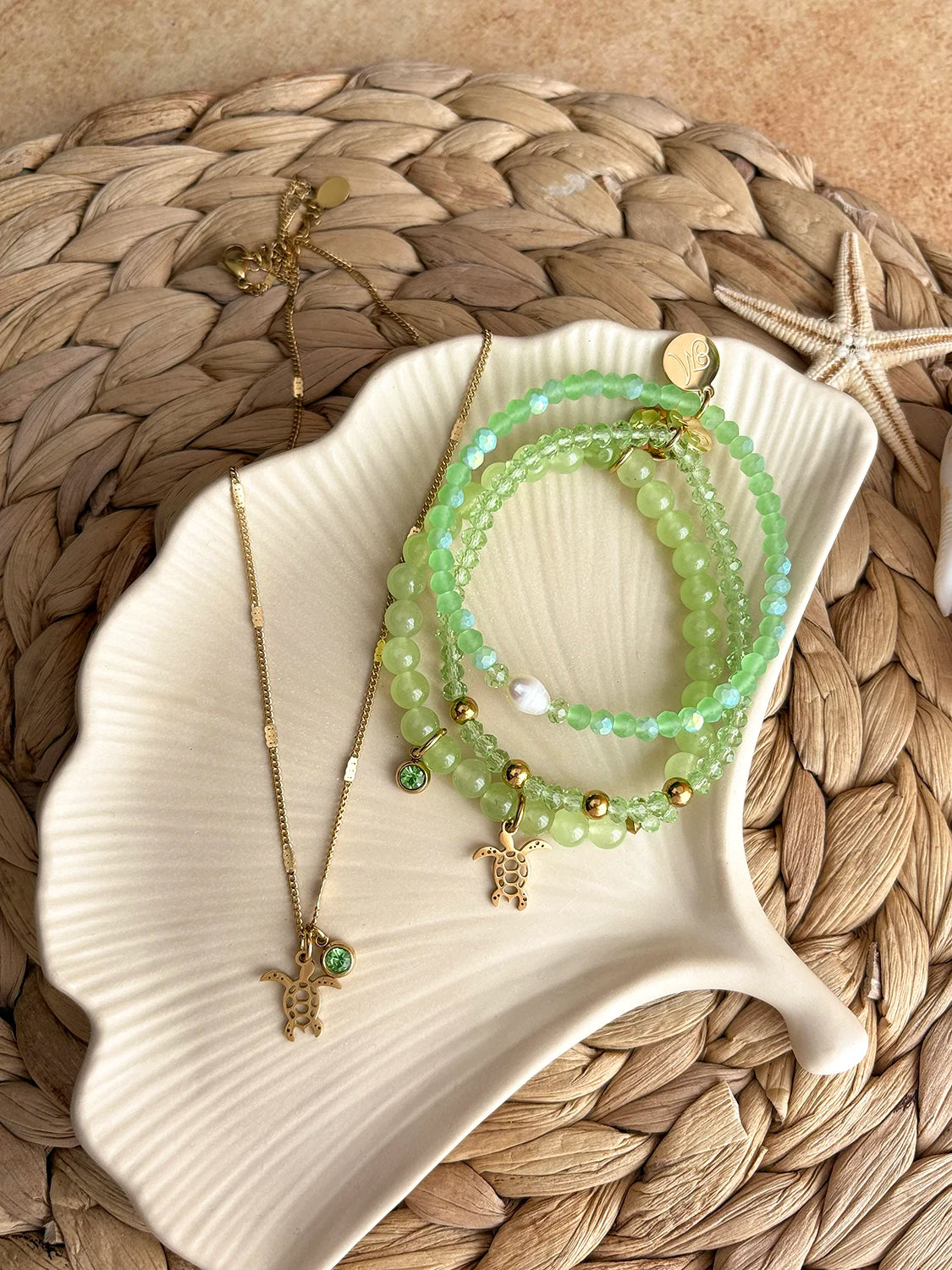 Ensemble de bijoux Oasis doré