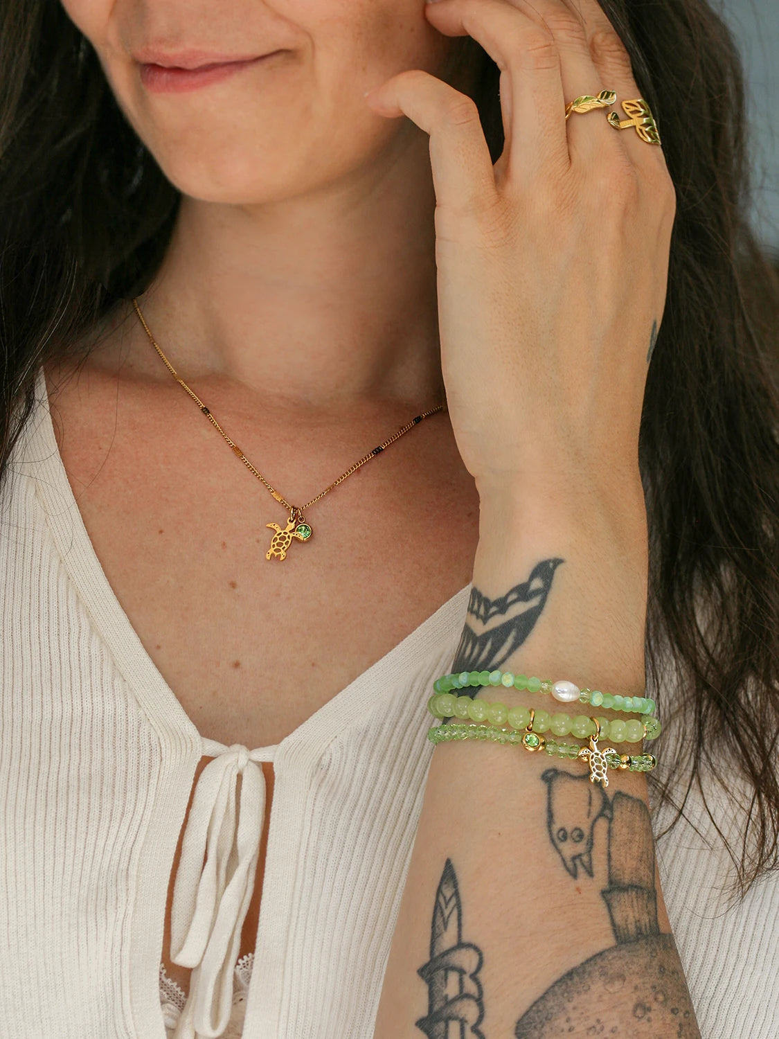 Ensemble de bijoux Oasis doré