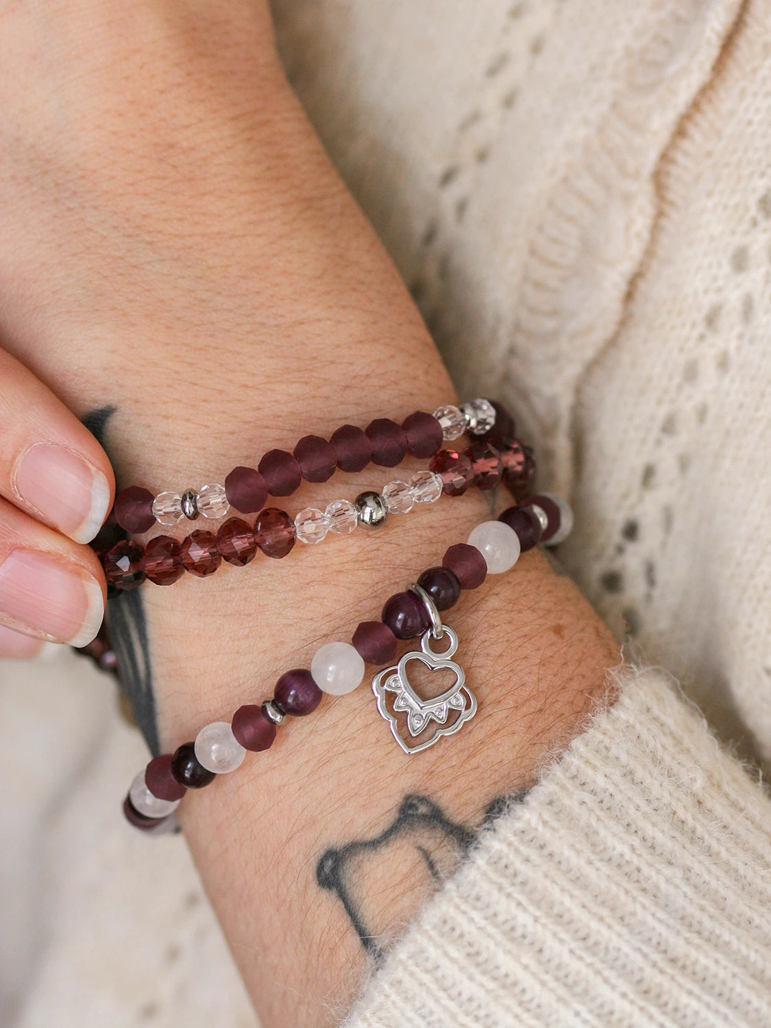 Bracelet Cœur enchanté argent