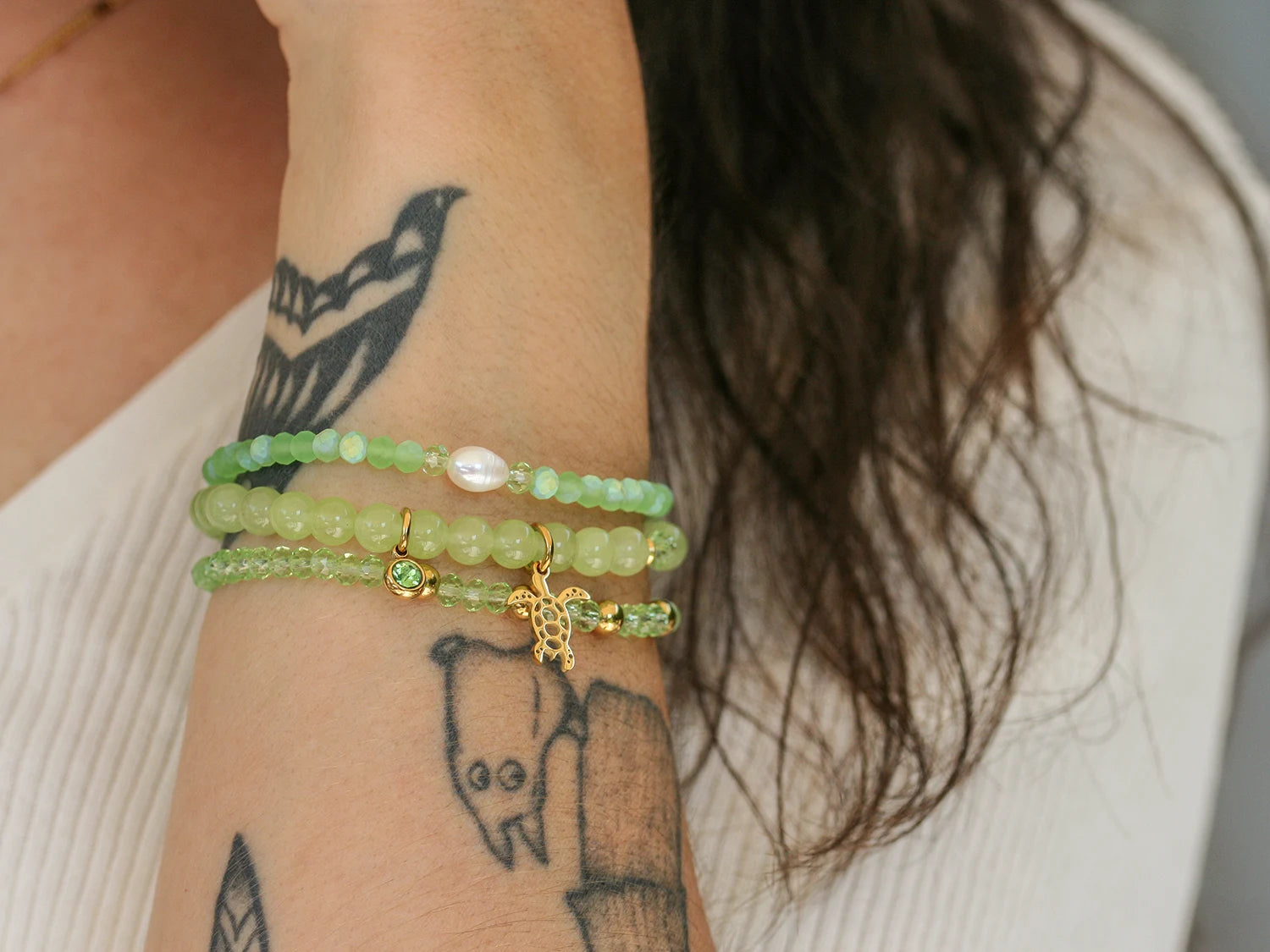 Bracelet Tropical doré