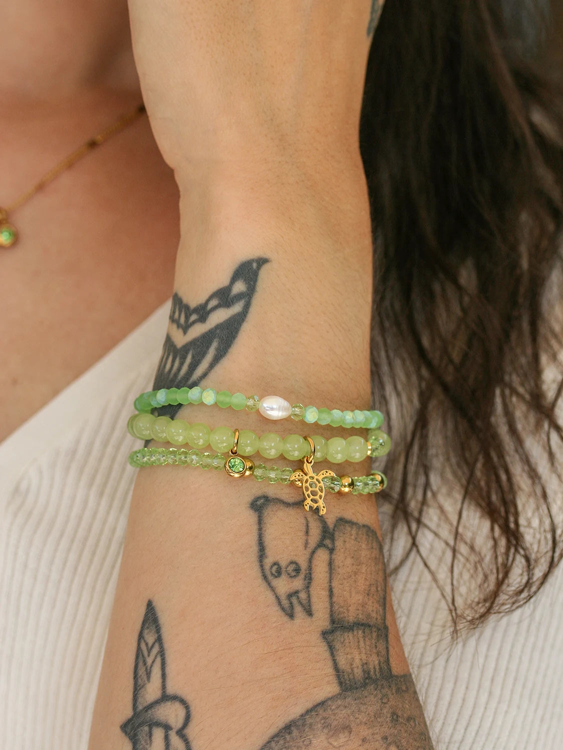 Bracelet Tropical doré