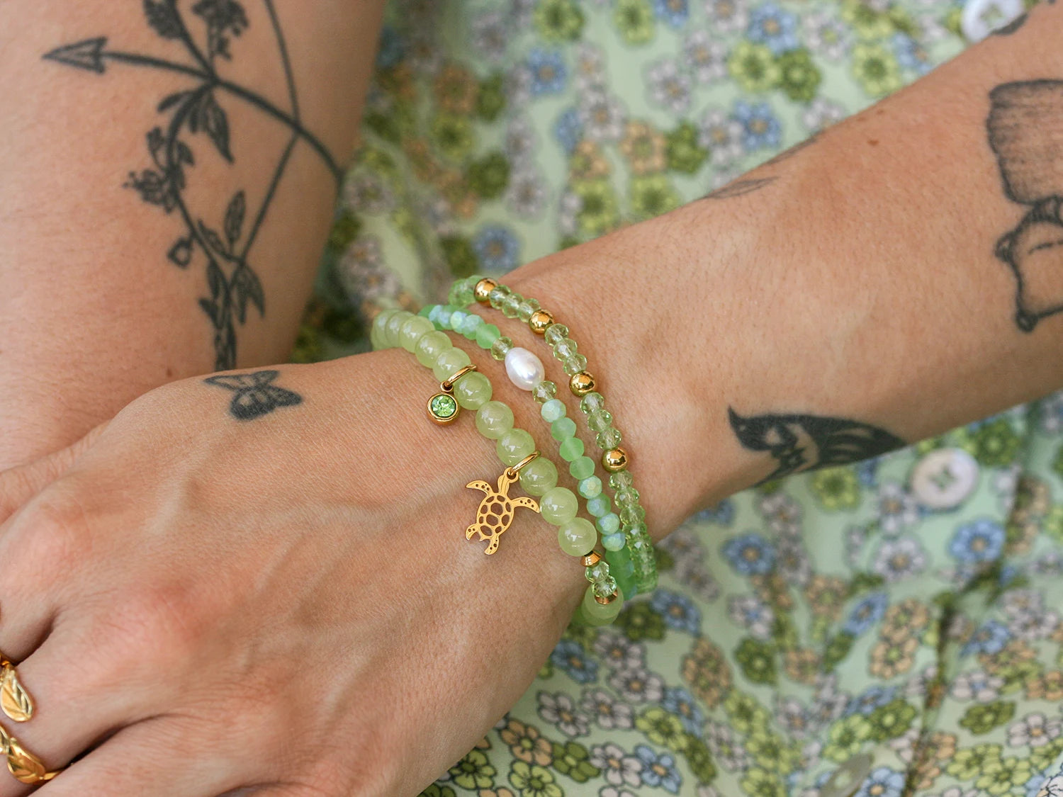 Bracelet Tropical doré