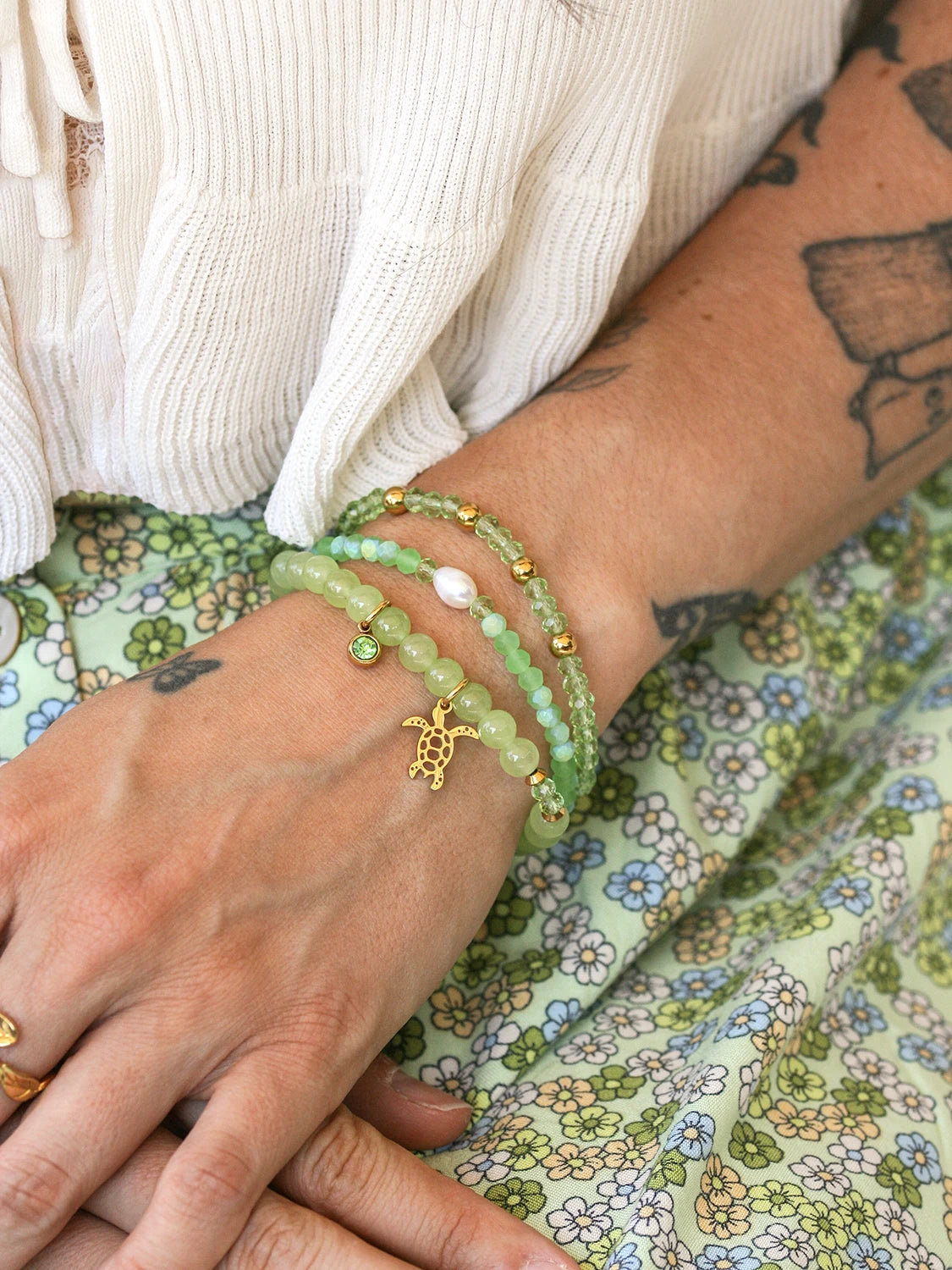 Bracelet Tropical doré