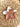 Plateau à bijoux Starfish corail, blanc crème et doré