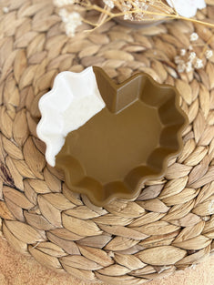 Plateau à bijoux cœur café crème (unique)